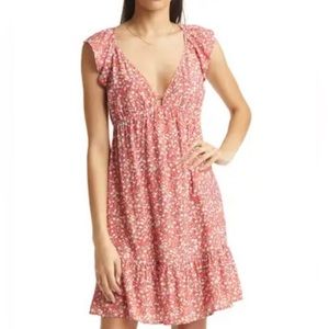 Rails Anika Floral Print Ruffle Dress